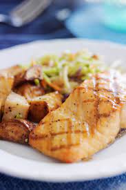 lemon garlic grilled salmon lean