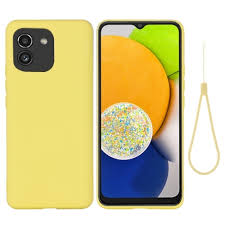 capinha a03 silicone amarelo