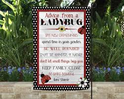Advice From A Ladybug Garden Flag