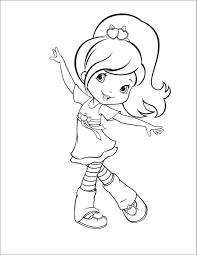 This was made in paint as well. Strawberry Shortcake Coloring Pages Coloringbay