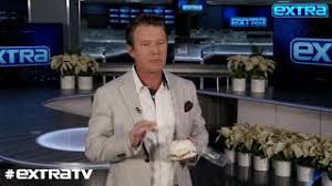 To decorate the cake, sprinkle the top with coconut and lightly press more coconut onto the sides. Yum Billy Bush Tries The Tom Cruise Cake From Doan S Bakery Youtube