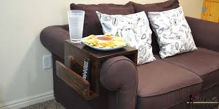 Diy Sofa Arm Table Remodelaholic
