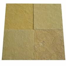 square yellow tandoor stone for