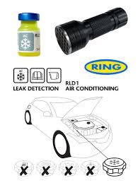 uv leak dye torch kit for car air