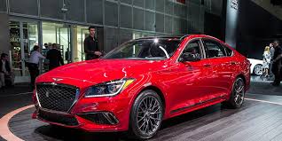 This descendant of the hyundai genesis sedan delivers unprecedented space, comfort and technology at a price that undercuts nearly every competitor in its class. 2018 Genesis G80 Now With A Twin Turbo Sport Trim And Mild Facial Reconstruction 8211 Photos And Info 8211 News 8211 Car And Driver