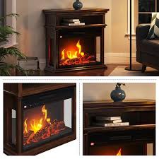 Electric Fireplace 3 Sided Heater