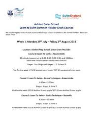 Summer Swimming Crash Courses By Ashfordschool Issuu
