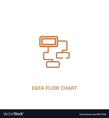 Data Flow Chart Concept 2 Colored Icon Simple