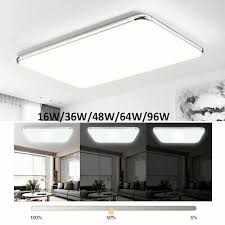 36 48w Led Square Ceiling Down Light Bright Wall Mount Living Room Kitchen Lamp Ebay