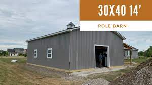 30x40 pole barn garage built in 2020