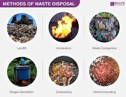 waste disposal methods types of waste