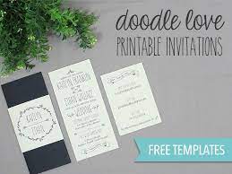 free printable wedding invitation set