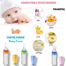 silicone baby food dispensing spoon