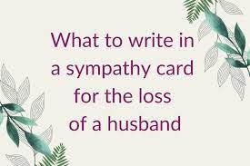 what to write in a sympathy card a