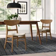 This example has a plinth base which supports the platform seat, with upholstered seat and backrest. 15 Sleek And Simple Mid Century Dining Chairs