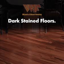 dark stained floors