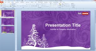 Free Purple Christmas Powerpoint Template Free Powerpoint
