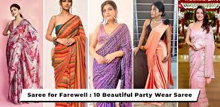 top 10 farewell saree ideas 2021 under