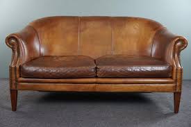 Vintage Sheep Leather 2 Seater Sofa For