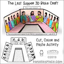 Top quality coloring sheets for free. The Last Supper Bible Crafts