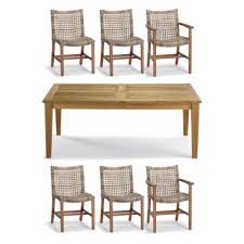 Inspired design for life well lived. Isola 7 Pc Rectangular Dining Set In Natural Finish Frontgate