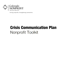 Crisis Communication Plan Nonprofit Toolkit Council Of Michigan