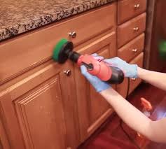 remove thick grease from kitchen cabinets