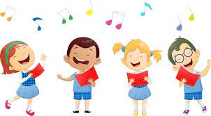 Premium Vector | Groups of school children singing in choir