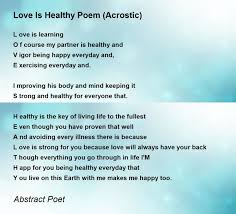love is healthy poem acrostic poem