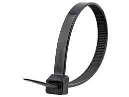 8 inch black heavy duty cable tie
