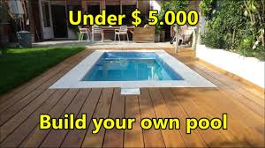 North america's only patented shipping container swimming pool. Build Your Own Swimming Pool Under 5 000 Costs And Materials Youtube