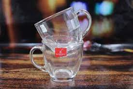 Italian Plain Premium Glass Tea Cup Set
