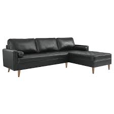 Modway Valour 98 In Leather Sectional
