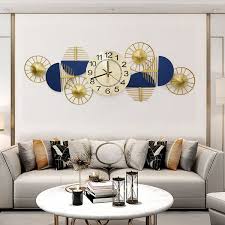 Large Metal Wall Clock Decor