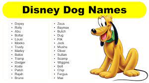 disney dog names male female and