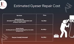 know the geyser repair cost to save