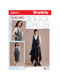 Maybe you would like to learn more about one of these? Simplicity Women S Jumper Dress And Pinafore Dress Sewing Pattern 8944 At John Lewis Partners