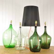 Recycled Glass Bottle Lamp Base Large