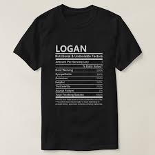 logan name t shirt logan nutritional