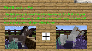 Minecraft Mocreatures Mod How To Get The Cow Horse Turtorial 1 10 2