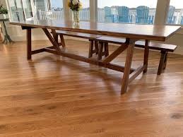 Made Dimensional Walnut Dining Table