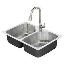 double bowl residential kitchen sink