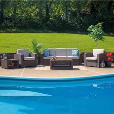Buy 5 Piece Outdoor Faux Ratchair Sofa