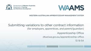 Show results from this website. Western Australian Apprenticeship Management System Waams Department Of Training And Workforce Development