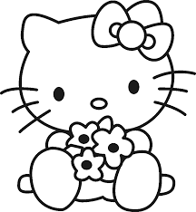 Các trang tô màu Hello Kitty dễ thương nhất và đẹp nhất