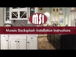 Mosaic Tile Backsplash Installation