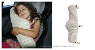 Seat Belt Travel Pillow Crochet Pattern