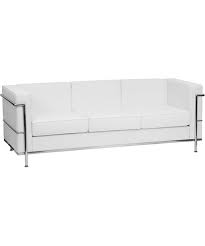 contemporary black leather sofa with