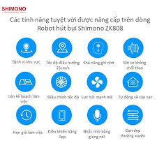 Robot hút bụi lau nhà Shimono ZK808 RB - Hàng chính hãng | Tiki Trading