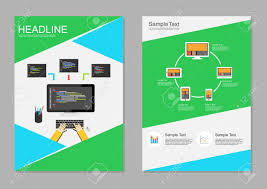 Flyer Design Template Information Technology Infographic Elements